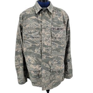 USAF Military Issue Mens Utility Digital Tiger Stripe Camo Coat  42L